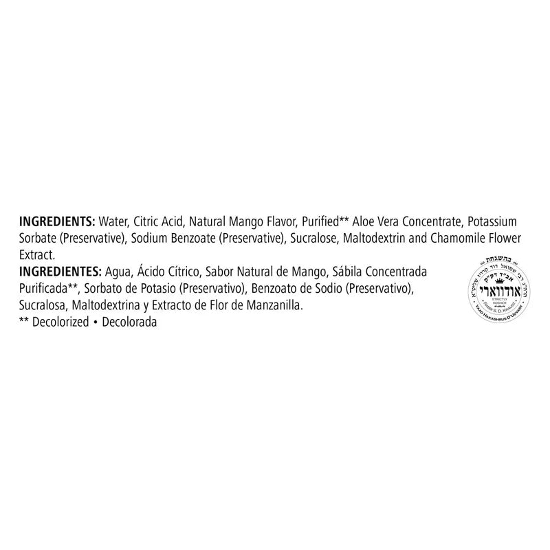 Herbal Aloe Concentrate – Mango Flavor, 473 mL (Sugar-Free Beverage Mix)