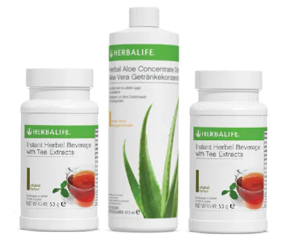 Herbalife Tea & Aloe Mango Drink Combo Pack